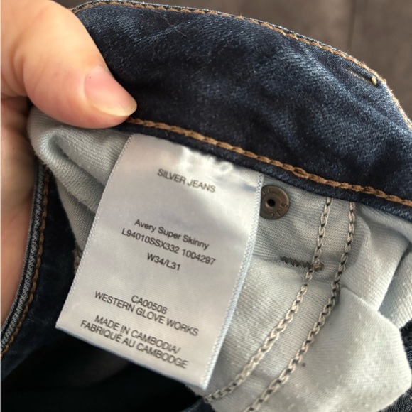 Silver Avery Super Skinny Jeans | W34/L31 - Picture 7 of 7